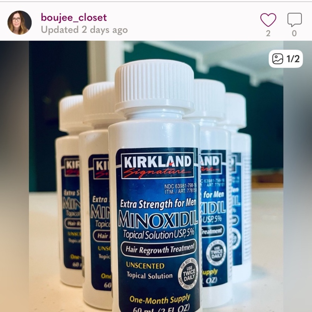 BOUJEE_CLOSET -FAKE / WATERED DOWN Kirkland Signature Minoxidil Hair treatment